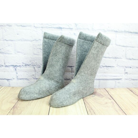 LL Bean Kid's Gray Warm Replacement Boot Liner Inserts Size 4 - Picture 2 of 9